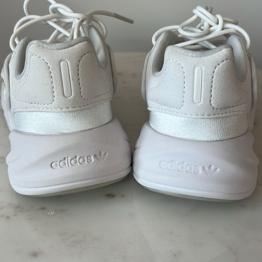 adidas White Women's Sneakers - Picture 6 of 12